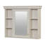 Armoire de rangement murale bleue 35 po x 28 po avec porte miroir-1245216781