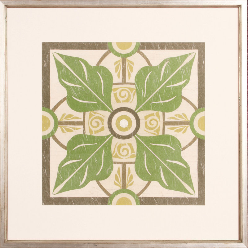 « palm motif iv », impression encadrée