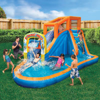 Banzai Plummet Falls Adventure Kids Inflatable Water Park Pool Deals