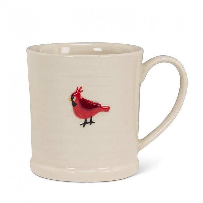 Cardinal On Rimmed Mug