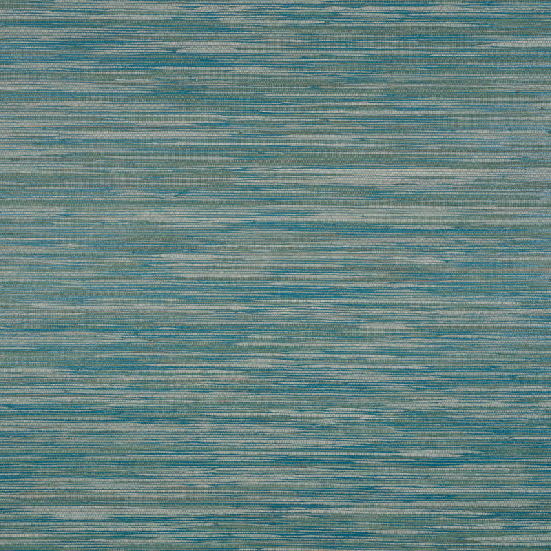 Papier peint teint en raphia, bleu
