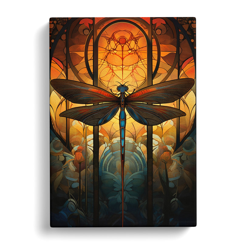 Dragonfly - Wrapped Canvas, 50cm H x 35cm W x 3cm D