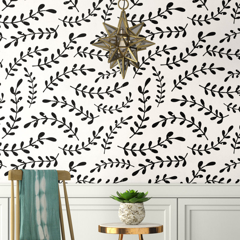 Rouleau de papier peint adhésif Aaven, L 50 po x l 25 po