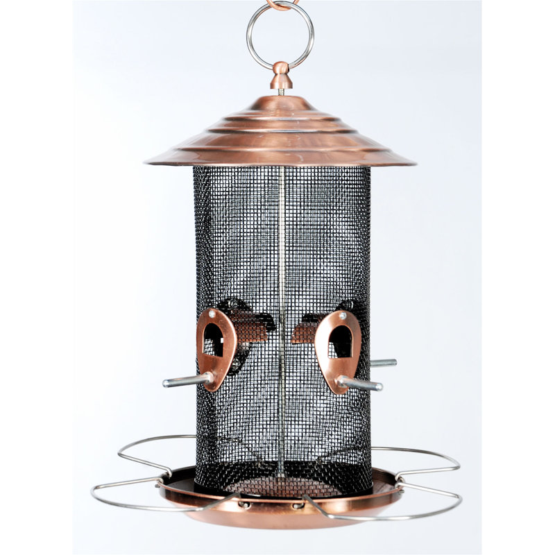 Portsville Metal Hanging Tube Bird Feeder
