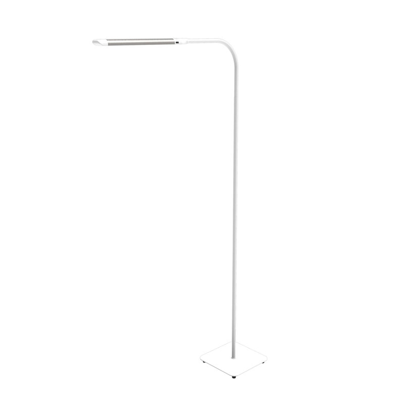 Chandan 54'' LED Task Floor Lamp Set with USB, White