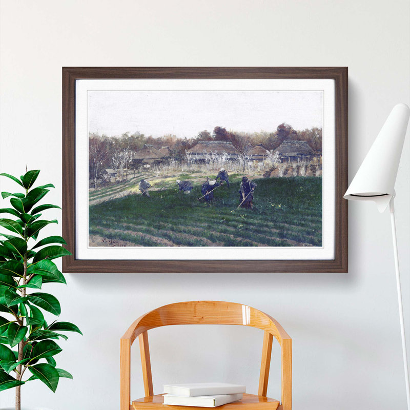 Vegetable Field by Asai Chu - Picture Frame Painting Print, Walnut, 60cm H x 91cm W x 2cm D