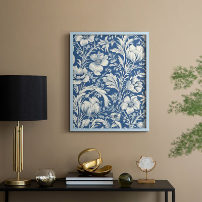 «Vintage Abstract Print VII», reproduction encadrée - bois massif