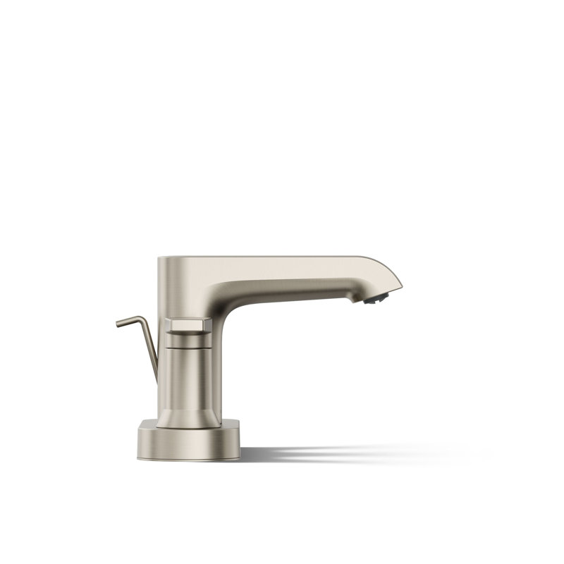 Kohler Hint Centerset 4 inch Bathroom Faucet with Pop-Up Drain Assembly, 2-Handle Bathroom Sink Faucet, 1.2 gpm