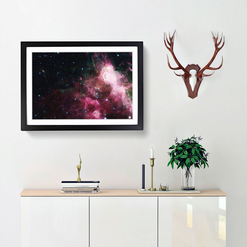 Out of Space Vol.43 in Abstract - Picture Frame Graphic Art Print, Black Framed, 48cm H x 65cm W x 2cm D