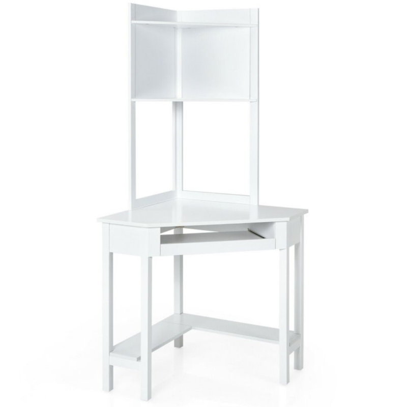 Bureau d'angle, Blanc