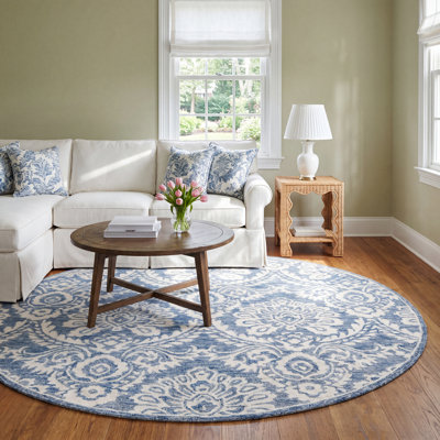Tansy Hand Tufted Wool Damask Rug