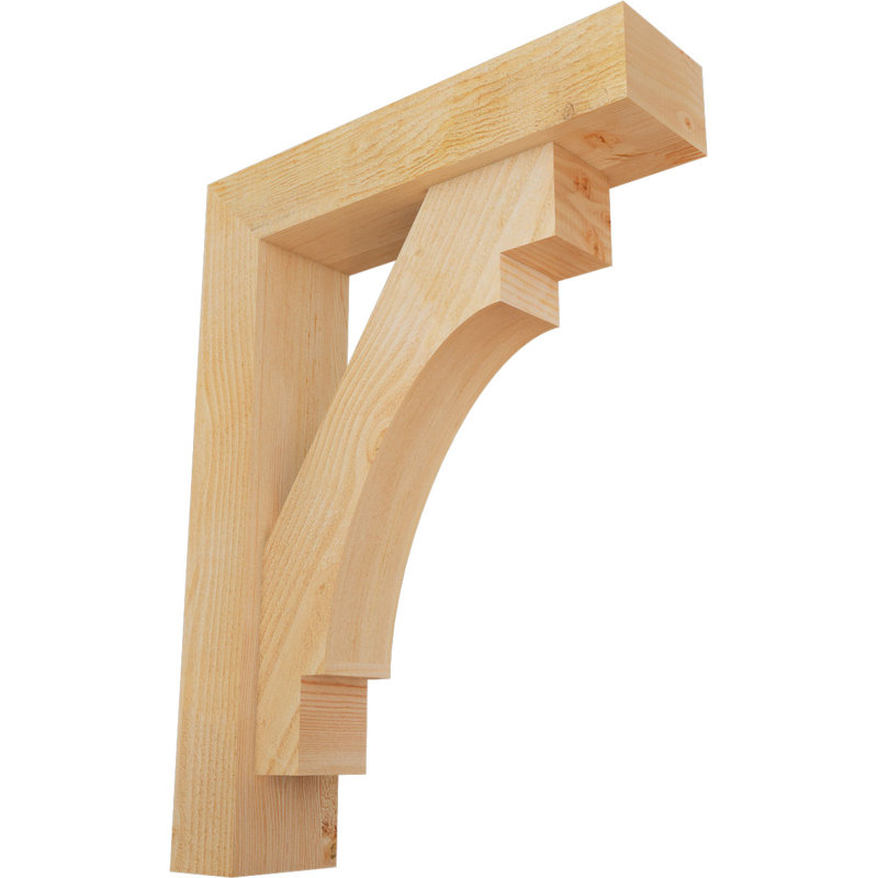 Support de scie brute 6 "x P 24" x H 32 "avec support décalé, sapin Douglas, 32 x 24, Sapin Douglas de l 6 po (scié brut)