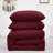 Solid Color Comforter Dark Color 3 PCs Bedding Set Deep Color Bed Comforter Set-115667182-115667186