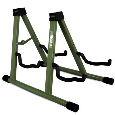 5 Core Double Guitar Stand Floor Adjustable A Frame Folding Acoustic Electric Guitars Holder Stands