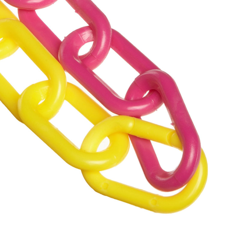 Chaîne en plastique, Jaune / magenta, H 1,44 po x l 1200 po x P 0,21 po