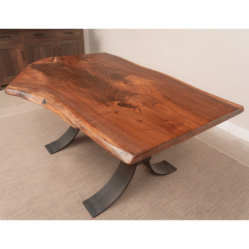 66" Walnut Live Edge Dining Table