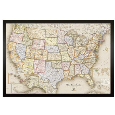 Home Magnetics W x H Dry Erase And Laminated Road Map