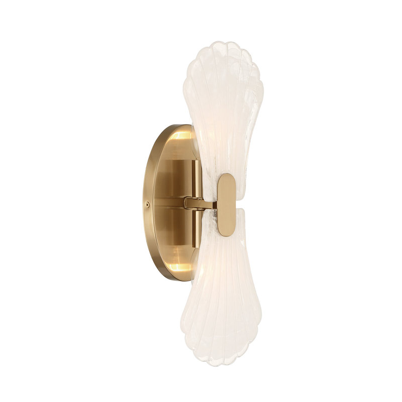 Bancroft 2-Light Wall Sconce in Noble Brass, Brass