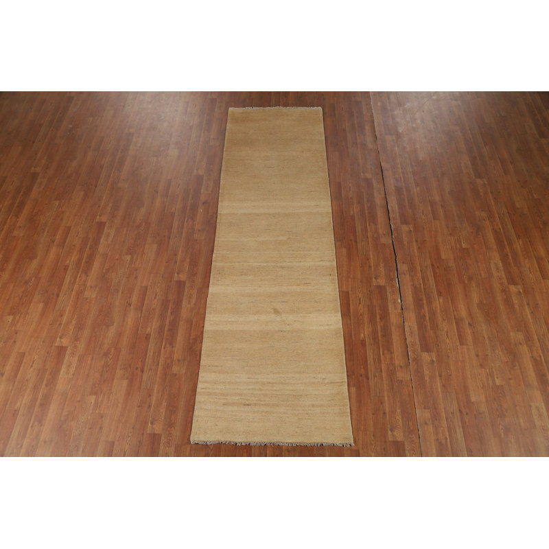 Striped Gabbeh Modern Runner Rug 3x10