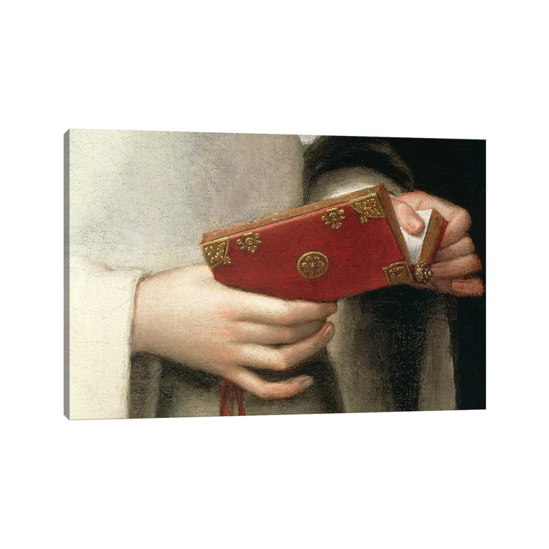 Detail Of The Prayer Book I, Portrait Of The Artist's Sister In The Garb Of A Nun by Sofonisba Anguissola - Wrapped Canvas Print