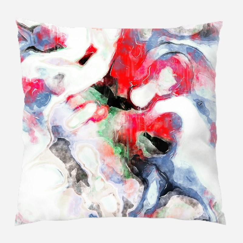 Coussin watercolour Creline, Microsuède, Intérieur