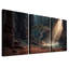«Lone Tree in Rocky Canyon» avec 3 rayons de soleil sur l'eau, art mural-133443335