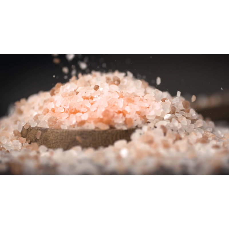 Large Natural Himalayan Salt Lamp with Wooden Base