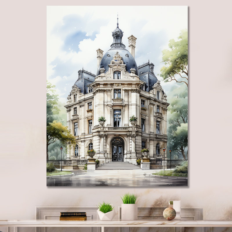 Paris bougie Haussmann Splendor I - Cityscapes Wall Art Living Room, L 16 po x H 32 po, Toile tendue