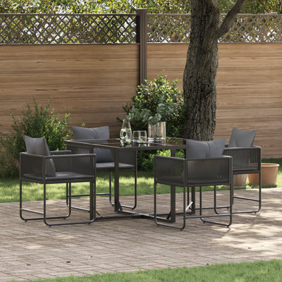Set Of 2 Dark Grey Aluminium Large Expandable