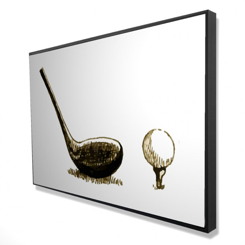 "Illustration d'un club de golf" sur toile