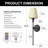 25in Battery Operated RGB Remote Wall Sconce Tradictional/Classical With Timing & Dimming-628381507