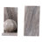 Decorative Bookends With Ball Orbs Accent - Modern Bookshelf Decor For Shelf, Office Desk, Or Home Decor Book Ends - Seto Of 2, 6", Tan