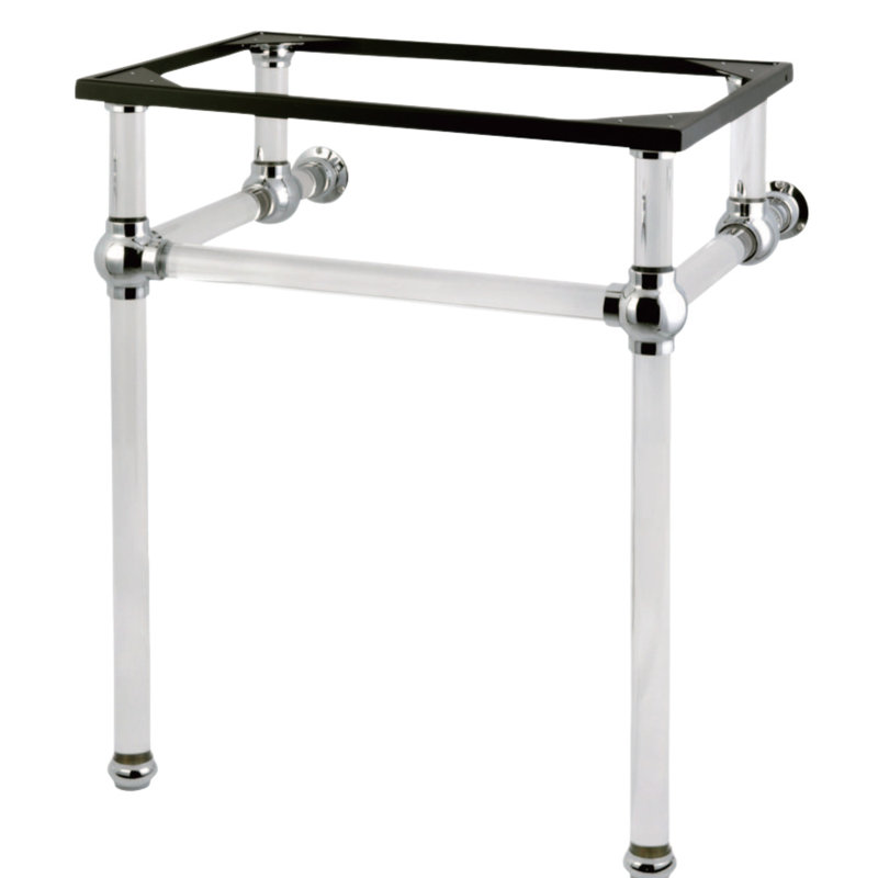 Kingston Brass Templeton Acrylic Console Sink Legs, Polished Chrome