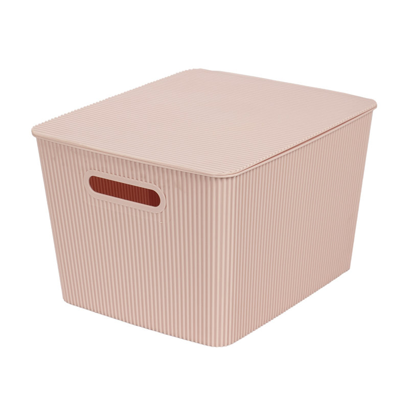 GLAD Storage Bin with Lid, Pack of 4, 18.8 qt, Pink