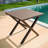 Patio Side Table, Weather Resistant Outdoor Square Coffee Table