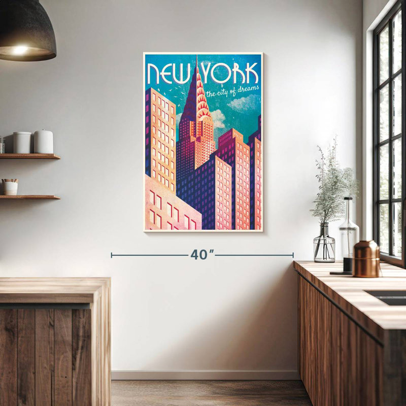 New York City of Dreams, H 39 po x l 26 po