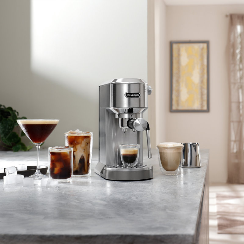 Espresso Machine Cold Brew Maker with Milk Frother, Stainless