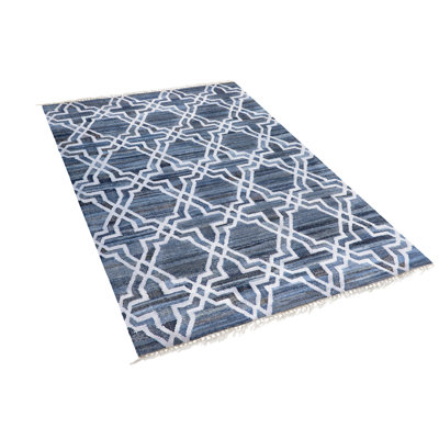 Geometric Cotton Hand Woven Area Rug