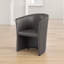 Julio Faux Leather Barrel Chair