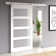 Abhishekh 81.75'' x 87.63'' Solid + Manufactured Wood Glass with Installation Hardware Kit Barn Door