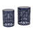 Faliha Powder-Coated Iron Cut Round Side Table-70303707