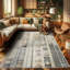 Machine Printed 152cm X 76cm Area Rug