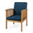 2 Outdoor Club Chairs - Provide A Cozy Experience Wood   Of 2  Deep Seating Comfort-206247191-206247189