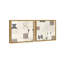 Boho Tiles Set Abstract Canvas Print by Oliver Gal, Black Frame, 12 x 12-1650679809-1650679821