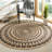 Desjardins Natural Fiber Hand Woven Jute Southwestern Rug-814706904
