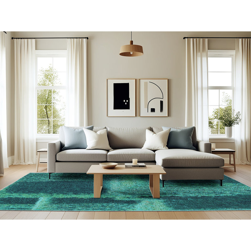 Abstract Indoor Rug, Rectangle 6' x 9'
