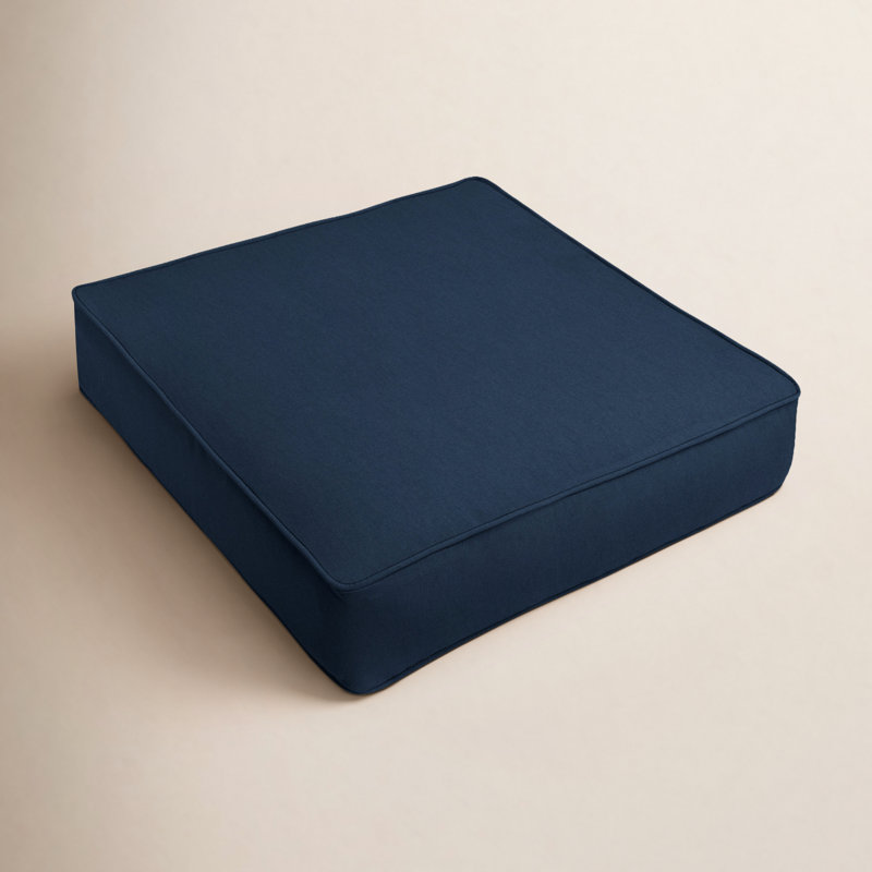 Coussin de chaise de salle à manger Whelan, Bleu marine, H 5 po x l 23,5 po x P 23 po