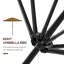 Parasol de marché extérieur avec manivelle-779506529