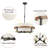 Rustic Drum Chandelier 4-light Dining Room Chandelier