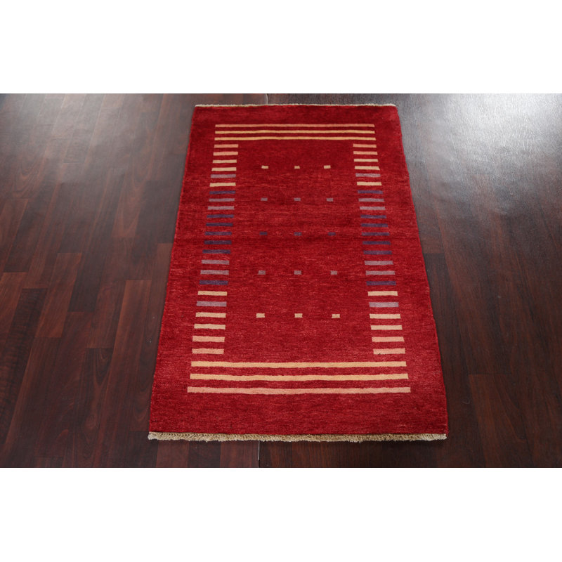 Tapis oriental rouge Foy Gabbeh Kashkoli